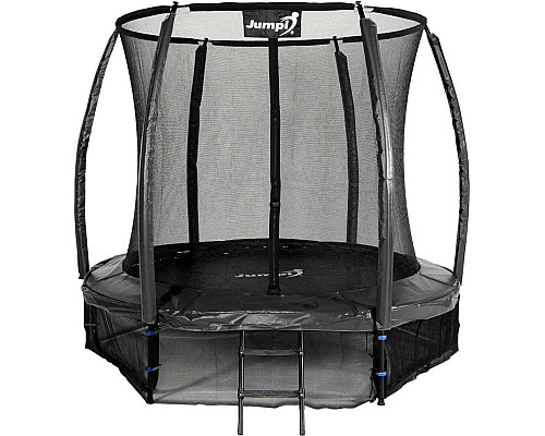 Батут Jumpi Maxy Comfort Plus з внутрішньою сіткою 8,5 футів 252 см чорний