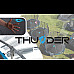 Батут THUNDER INSIDE ELITE з внутрішньою сіткою 6 футів 183 см чорно-блакитний