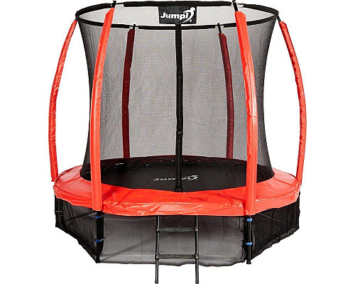 Батут Jumpi Maxy Comfort Plus з внутрішньою сіткою 8,5 футів 252 см червоний
