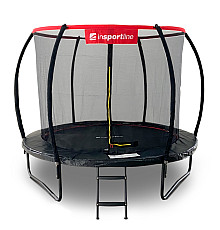 Батут inSPORTline Flea PRO з внутрішньою сіткою 305 см чорний