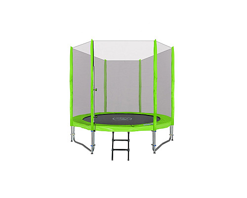 Батут SkyRamiz з зовнішньою сіткою 8 футів 244 см зелений