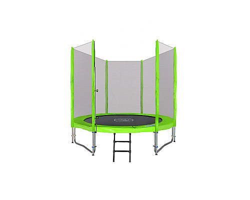 Батут SkyRamiz з зовнішньою сіткою 8 футів 244 см зелений