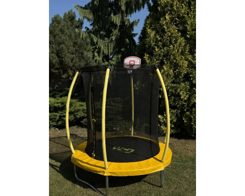 Батут WCG 0603 з внутрішньою сіткою 6 футів 187 см жовтий Батут WCG 0603 з внутрішньою сіткою 6 футів 187 см жовтий