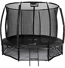 Батут Jumpi Maxy Comfort Plus з внутрішньою сіткою 10 футів 312 см чорний