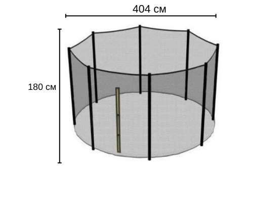 Сітка для батута inSPORTline 404 см 8 стовпчиків