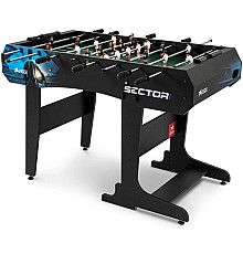 Настільний футбол Hop-Sport Sector, 120 x 61 x 81,5 см - чорно-синій