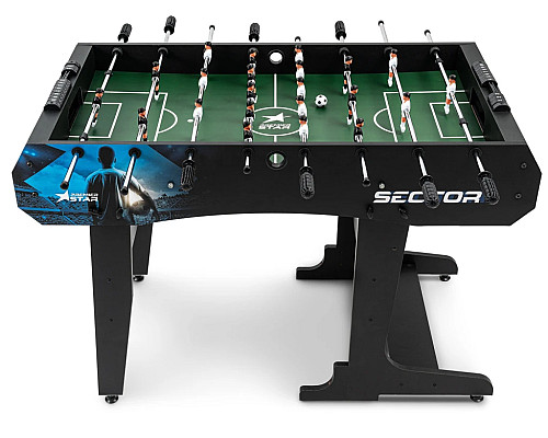 Настільний футбол Hop-Sport Sector, 120 x 61 x 81,5 см - чорно-синій