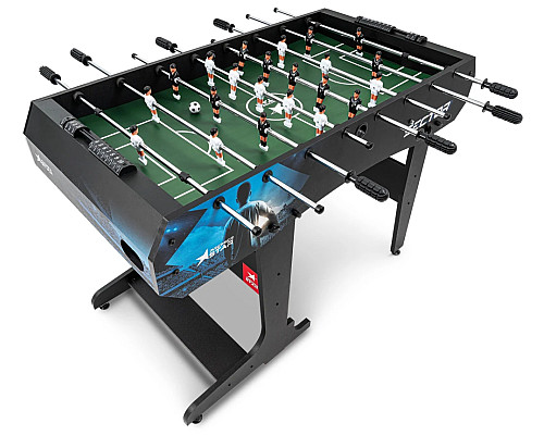 Настільний футбол Hop-Sport Sector, 120 x 61 x 81,5 см - чорно-синій
