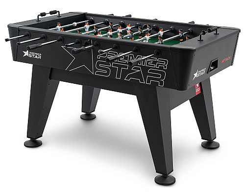 Настільний футбол Hop-Sport Attack, 147,5 x 81 x 90 см - чорний