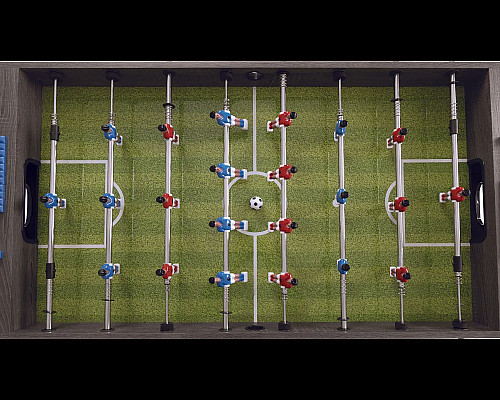 Настільний футбол Garlando F-2 Grey Oak, 121 х 95,5-98,5 х 79-81 см