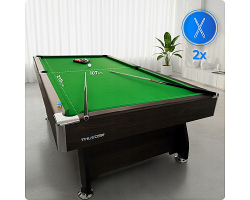 Більярдний стіл THUNDER BOLD-BROWN 8FT, 244 х 132 х 81 см
