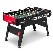 Настільний футбол Hop-Sport Corner, 140 x 68 x 84 см - чорно-червоний