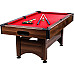 Більярдний стіл GamesPlanet Trendline Dawn 6ft + аксесуари, 184 x 108 x 82 см - коричнево-червоний