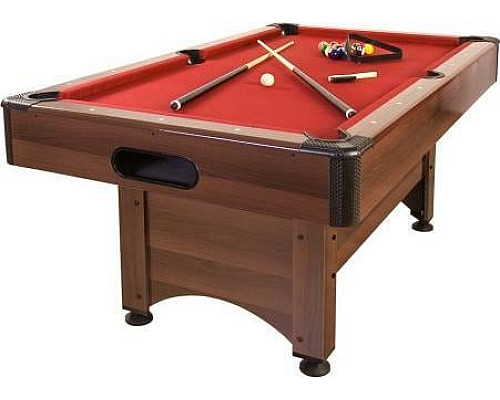 Більярдний стіл GamesPlanet Trendline Dawn 6ft + аксесуари, 184 x 108 x 82 см - коричнево-червоний