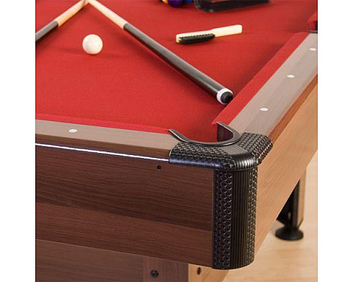 Більярдний стіл GamesPlanet Trendline Dawn 6ft + аксесуари, 184 x 108 x 82 см - коричнево-червоний