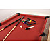 Більярдний стіл GamesPlanet Trendline Dawn 6ft + аксесуари, 184 x 108 x 82 см - коричнево-червоний