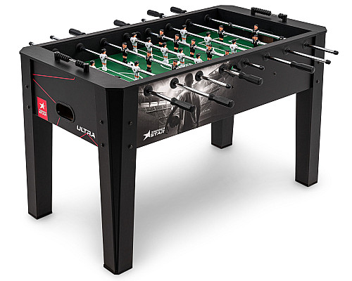 Настільний футбол Hop-Sport Ultra, 140,5 x 76,5 x 88 см - чорний