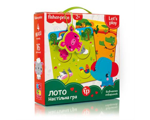 Настільна гра Fisher Price Лото Звірята (VT2910-01)