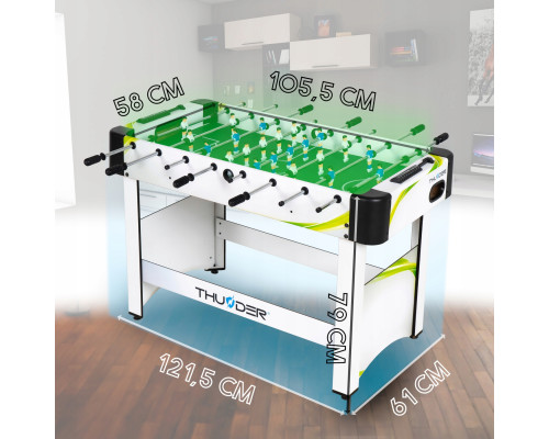Настільний футбол THUNDER 4FT FROST, 122 х 61,5 х 80,5 см