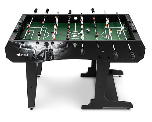 Настільний футбол Hop-Sport Secto, 120 x 61 x 81,5 см - чорно-білий