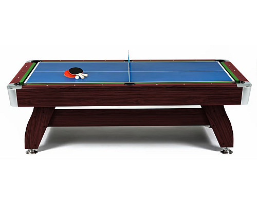 Більярдний стіл Hop-Sport Vip Extra 9 FT з накладками для пінг-понгу та аерохокею, 281 х 155 х 80 см
