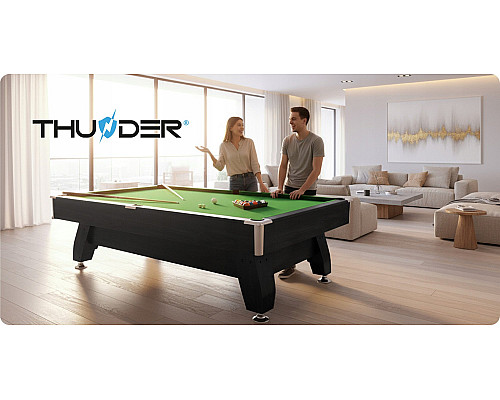 Більярдний стіл THUNDER BOLD-BLACK 9FT, 214 х 122 х 81 см