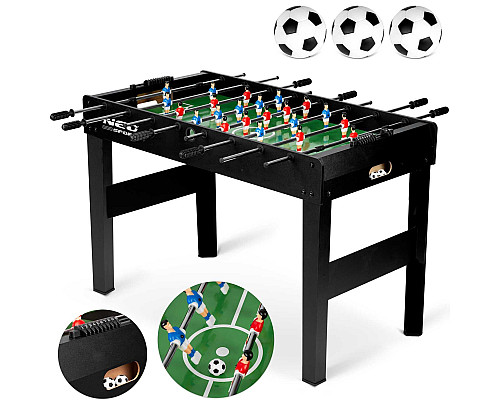 Настільний футбол Neo-Sport NS-805, 118 x 61 x 79 см - чорний