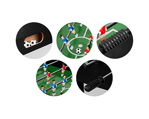 Настільний футбол Neo-Sport NS-805, 118 x 61 x 79 см - чорний