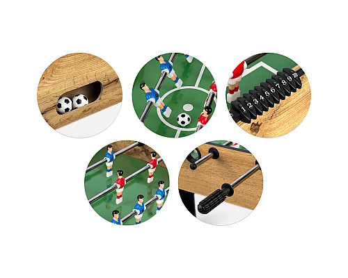 Настільний футбол Neo-Sport NS-805, 118 x 61 x 79 см - дерев'яний