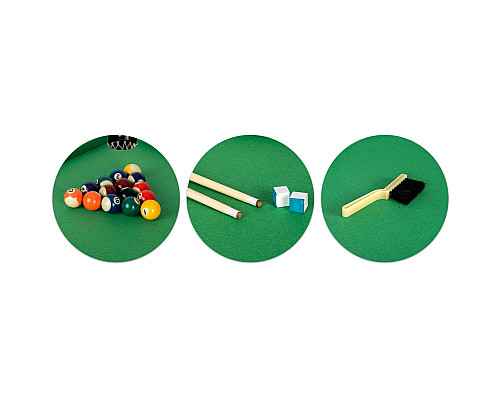 Більярдний стіл з аксесуарами Neo-Sport NS-807, 122 x 61 x 76 см - темно-коричневий