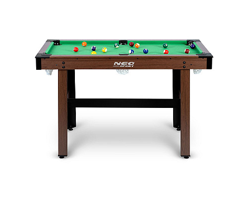 Більярдний стіл з аксесуарами Neo-Sport NS-807, 122 x 61 x 76 см - темно-коричневий