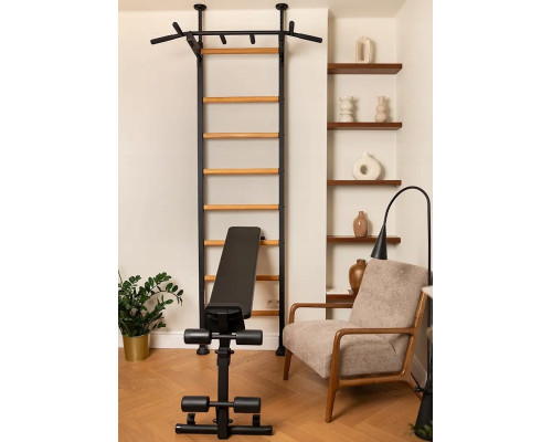 Шведська стінка BenchK 523 240 х 67 см, чорна