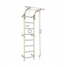 Шведська стінка Małpiszon Next 1 255 х 86 см з аксесуарами, бежева