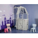 Шведська стінка Małpiszon Indigo Pastel 226 х 115 см з будиночком, бірюзова