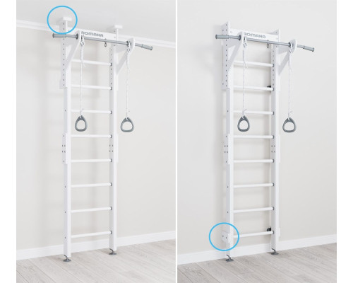 Шведська стінка Małpiszon Kometa Eco 1 234 х 111 см, біла