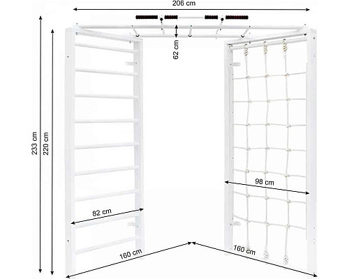 Шведська стінка кутова Karussell