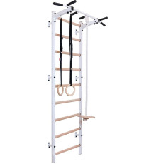 Шведська стінка BenchK 311W 240 x 67 см з аксесуарами, біла