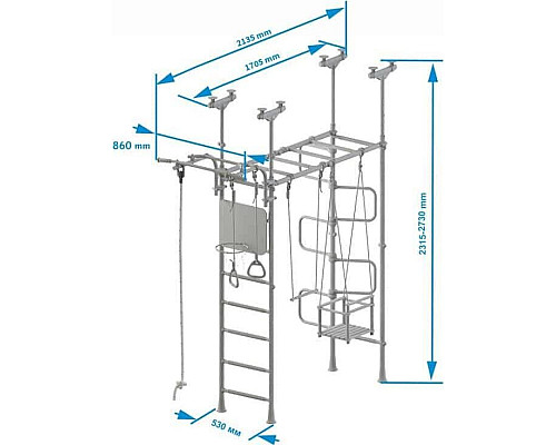 Дитячий ігровий майданчик Romana Pegas 2, жовтий