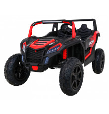 Баггі Strong Racing ATV для 2 дітей Червоний + Безщітковий мотор + Надувні колеса + Audio LED