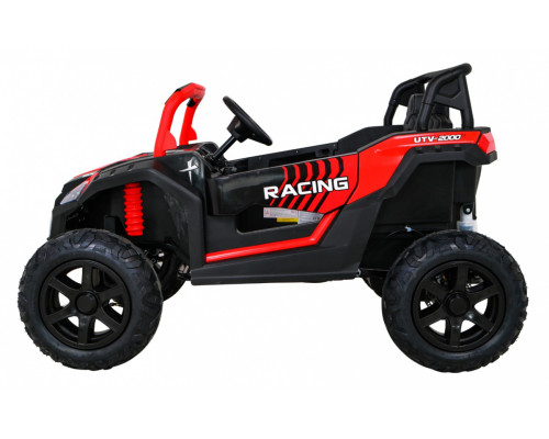 Баггі Strong Racing ATV для 2 дітей Червоний + Безщітковий мотор + Надувні колеса + Audio LED