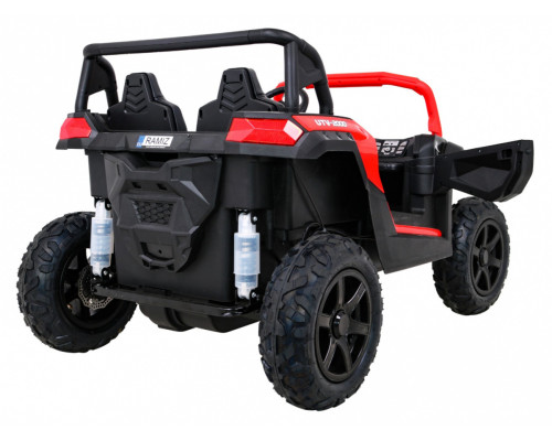 Баггі Strong Racing ATV для 2 дітей Червоний + Безщітковий мотор + Надувні колеса + Audio LED