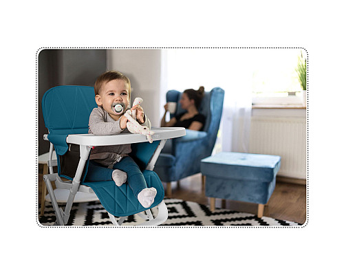 Стільчик для годування Ricokids Nuco 70 х 60 х 95 см - синьо-білий