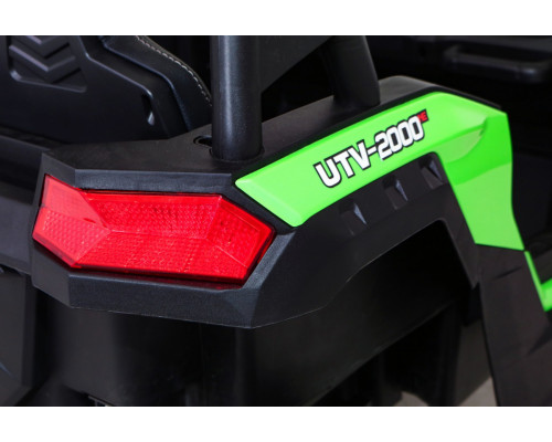 Баггі Strong Racing ATV для 2 дітей Green + Безщітковий мотор + Надувні колеса + Audio LED