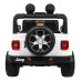 Дитячий Jeep Wrangler Rubicon на акумуляторі Білий + Пульт + Радіо MP3 LED + Колеса EVA