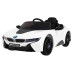 BMW I8 Lift Battery Car White + Пульт + Повільний Старт + 3-точкові ремені безпеки + MP3 USB + LED