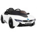 BMW I8 Lift Battery Car White + Пульт + Повільний Старт + 3-точкові ремені безпеки + MP3 USB + LED