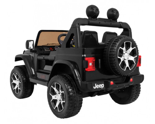 Дитяча акумуляторна машинка Jeep Wrangler Rubicon Чорна