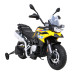 Дитячий акумуляторний мотоцикл BMW F850 GS Жовтий + Опорні колеса + Аудіо LED + Free Start + EVA