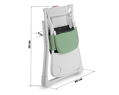 Стільчик для годування Ricokids Nuco 70 х 60 х 95 см - зелено-білий