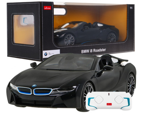 BMW i8 Roadster чорний RASTAR модель 1:12 Авто на дистанційному керуванні + пульт 2,4 ГГц